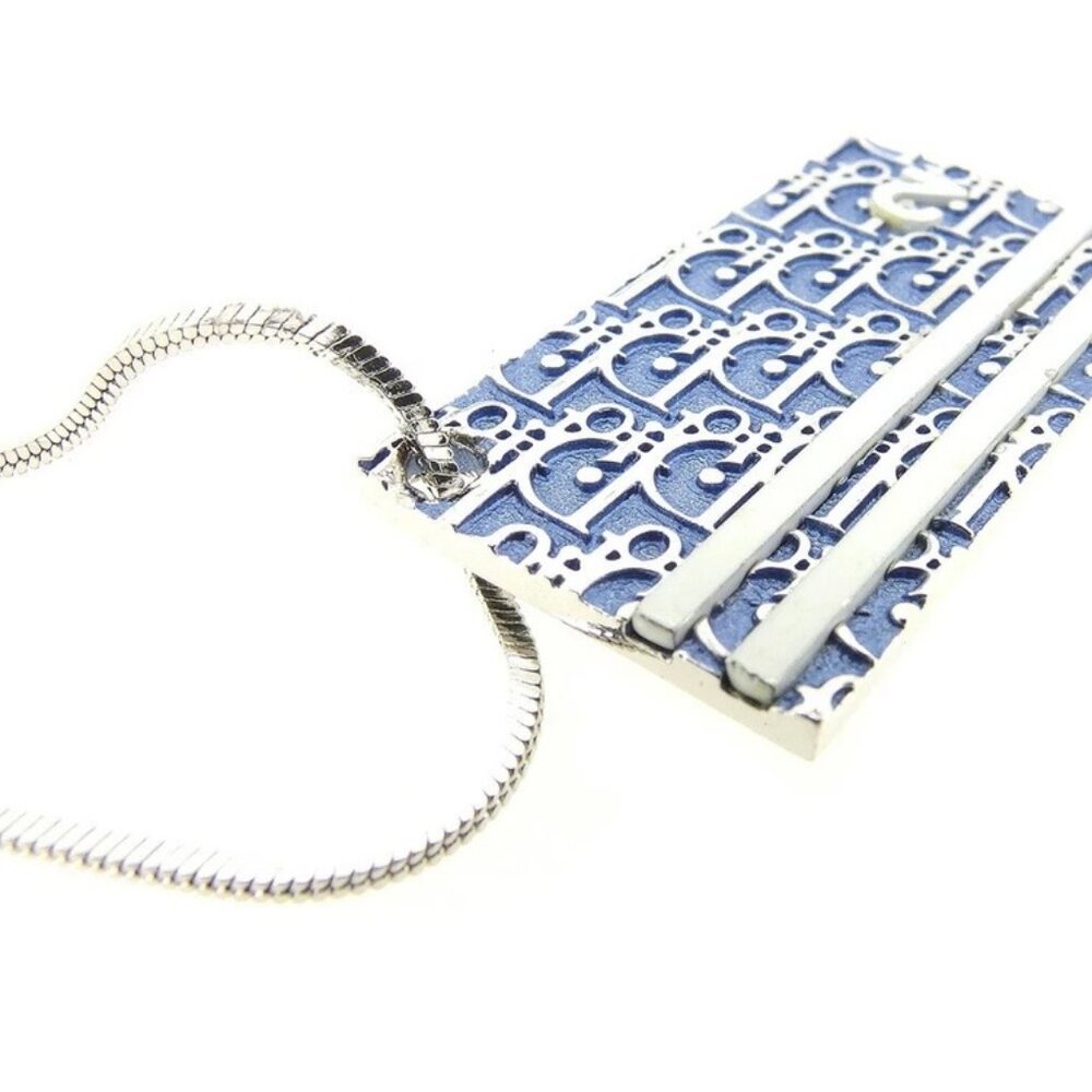 Dior Necklace White Blue Silver Women Authentic secondhand - Picture 3 of 4